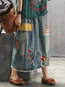 Ankle Length Loose Date Night Pockets Denim Skirt (Style V101753)