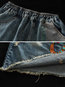 Ankle Length Loose Date Night Pockets Denim Skirt (Style V101753)