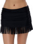 Bodycon Sexy Tassel Polyester Plain Skirt (Style V101755)