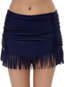 Bodycon Sexy Tassel Polyester Plain Skirt (Style V101755)