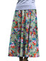 Ankle Length Loose Casual Pattern Floral Skirt (Style V101757)
