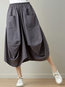 Ankle Length Date Night Pockets Polyester Plain Skirt (Style V101759)