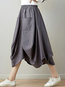 Ankle Length Date Night Pockets Polyester Plain Skirt (Style V101759)