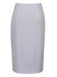 Mid-Calf Office Cut Out Polyester Plain Skirt (Style V101775)