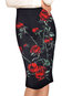 Knee Length Pencil Date Night Zipper Polyester Skirt (Style V101780)