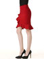 Mini Bodycon Office Polyester Plain Skirt (Style V101783)