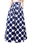 Ankle Length Slow Life Ruffle Cotton Blends Polka Dot Skirt (Style V101796)