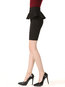 Mini Office Cascading Ruffle Polyester Plain Skirt (Style V101798)