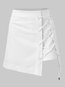 Mini Sexy Strappy Polyester Plain Skirt (Style V101801)