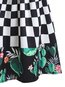 Knee Length A-line Slow Life Cotton Blends Plaid Skirt (Style V101802)