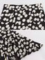 Mid-Calf A-line Slow Life Zipper Plants Skirt (Style V101806)