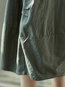 Ankle Length Lantern Slow Life Pockets Linen Skirt (Style V101826)
