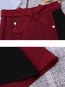 Asymmetrical Date Night Asymmetrical Chiffon Color Block Skirt (Style V101844)