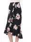 Mid-Calf Asymmetrical Date Night Asymmetrical Chiffon Skirt (Style V101890)