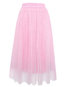 Fit and Flare Date Night Ruffle Polyester Plain Skirt (Style V101911)
