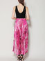 Maxi Pleated Date Night Polyester Floral Skirt (Style V101924)