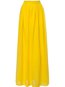 Maxi Pleated Elegant Ruffle Plain Skirt (Style V101929)