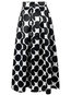 Maxi A-line Pattern Polyester Polka Dot Skirt (Style V101969)