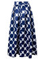 Maxi A-line Pattern Polyester Polka Dot Skirt (Style V101969)
