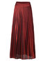 Pleated Date Night Ruffle Spandex Plain Skirt (Style V101972)