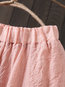 Mid-Calf A-line Casual Linen Plain Skirt (Style V101995)