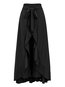 Maxi Asymmetrical Fashion Polyester Plain Skirt (Style V102006)