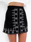 Mini Bodycon Casual Pattern Geometric Skirt (Style V102033)