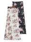 Asymmetrical Casual Pattern Polyester Floral Skirt (Style V102042)