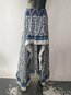 Maxi Asymmetrical Date Night Polyester Floral Skirt (Style V102055)