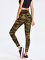 Ankle Length Skinny Pattern Cotton Camouflage Leggings (Style V102068)