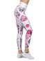 Ankle Length Skinny Sexy Spandex Floral Leggings (Style V102069)