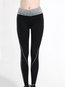 Ankle Length Sexy Patchwork Polyester Plain Leggings (Style V102070)