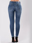 Ankle Length Skinny Sexy Denim Plants Jeans (Style V102079)