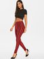 Skinny Casual Pattern Polyester Striped Leggings (Style V102087)