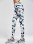 Ankle Length Skinny Pattern Polyester Camouflage Leggings (Style V102132)