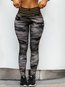 Skinny Sexy Pattern Polyester Camouflage Leggings (Style V102141)