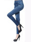 Ankle Length Sexy Pockets Polyester Plain Leggings (Style V102147)