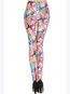 Ankle Length Skinny Sexy Polyester Floral Leggings (Style V102159)