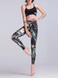 Ankle Length Skinny Sexy Pattern Floral Leggings (Style V102160)