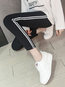 Ankle Length Sexy Pattern Polyester Striped Leggings (Style V102164)
