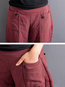 Ankle Length Loose Elegant Pockets Polyester Pants (Style V102175)