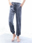 Ankle Length Loose Elegant Velvet Plain Pants (Style V102182)