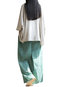 Ankle Length Loose Elegant Pockets Plain Pants (Style V102195)