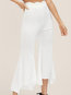 Ankle Length Slim Elegant Polyester Plain Pants (Style V102205)