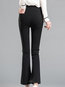 Mid-Calf Skinny Office Polyester Plain Pants (Style V102206)