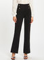 Ankle Length Slim Office Button Polyester Pants (Style V102208)