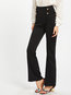 Ankle Length Slim Office Button Polyester Pants (Style V102208)