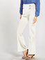 Ankle Length Slim Office Button Polyester Pants (Style V102208)