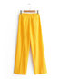 Ankle Length Loose Office Polyester Plain Pants (Style V102218)