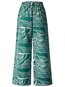 Loose Elegant Pattern Polyester Floral Pants (Style V102221)